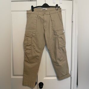 Zara Cargo Pants Tan